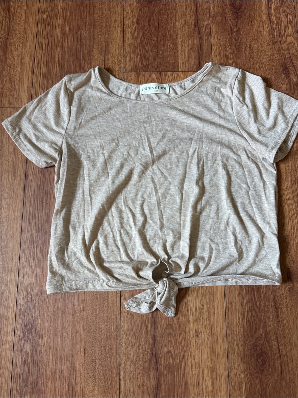 Beige Women’s Crop Top Shirt